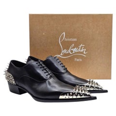 Christian Louboutin Cheliviss Meteor Leather Oxford Shoes EU 44.5 US 11.5 - NWB