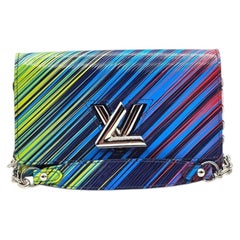 Louis Vuitton Twist MM Tropical Epi Leather Bag Multicolor with Silver Hardware