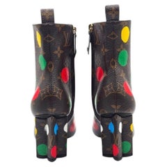 Louis Vuitton x Yayoi Kusama Monogram Dots Coated Ankle Boots EU 35 US 5 - NWOB