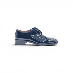 Christian Louboutin Chambeliss Patent Leather Derby Shoes Black EU 41.5 US 8.5