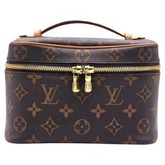 Louis Vuitton Nice Mini Vanity Case, borsa da toilette in tela Monogram marrone - Di seconda mano