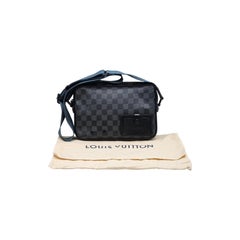 Louis Vuitton Damier Graphite Canvas Men's Crossbody Messenger Bag Black