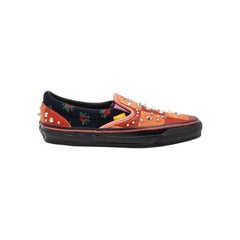 Gucci x Vans Vault OG Classic Checkered Studded Slip-On Sneakers US 10 Red - NWB