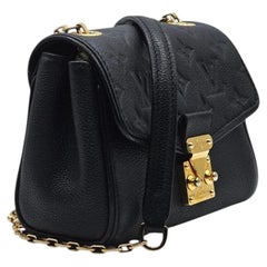 Louis Vuitton Saint Germain BB Monogram Empreinte Leather Shoulder Bag in Black
