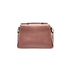 Gucci Marmont Dollar Pebbled Leather Interlocking Top Handle Bag Pink - Preowned