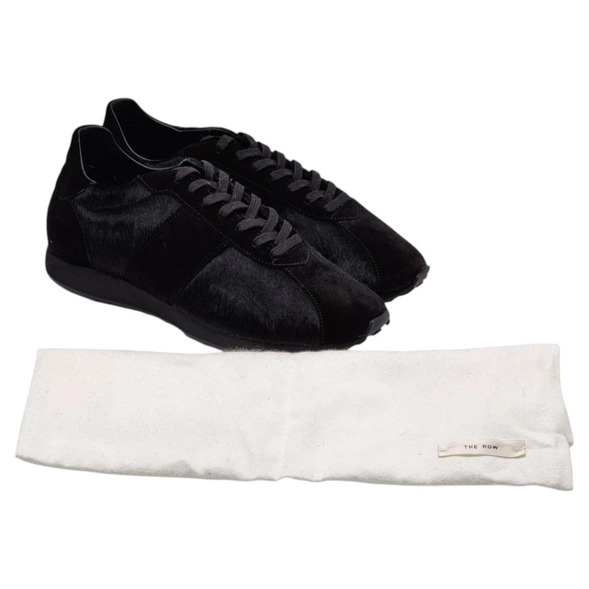 The Row Mica Ponyhair & Suede Women's Sneakers Black EU 40 US 10 - NWOB