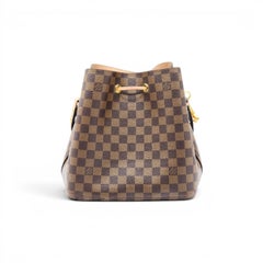 Louis Vuitton Neonoe MM Damier Ebene Umhängetasche mit Taschenanhänger, Farbe: Mint – aus zweiter Hand