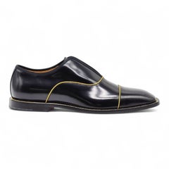 Christian Louboutin Alpha Male Leather Oxford Shoes Black EU 40.5 US 7.5 - NWB