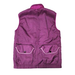 Stone Island Panama Modified Vest Purple L - NWT