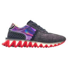 Christian Louboutin Loubishark Glitter Iridescent Sneakers EU 45 US 12 - NWOB