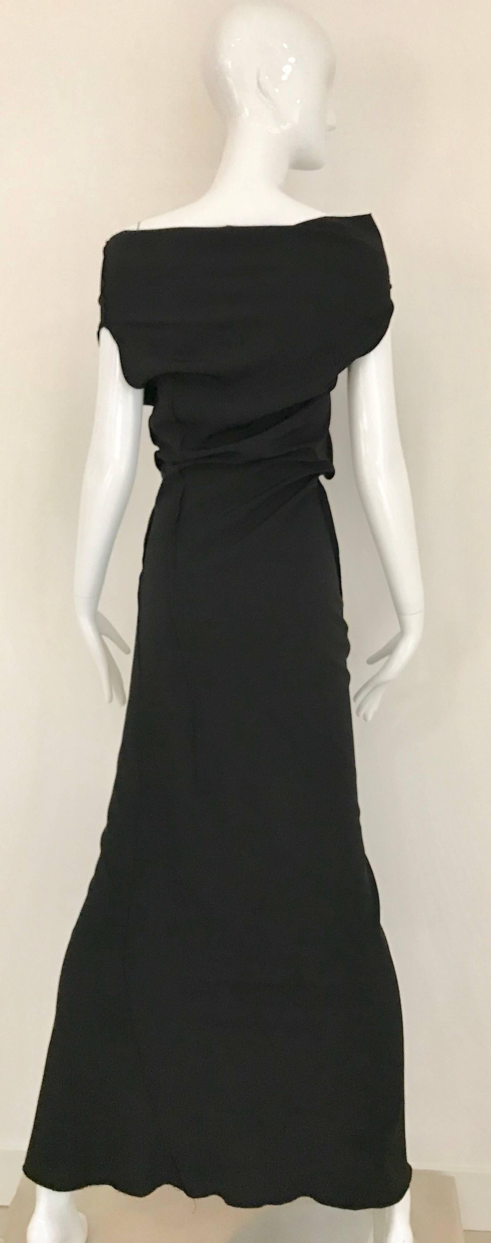 jil sander black dress