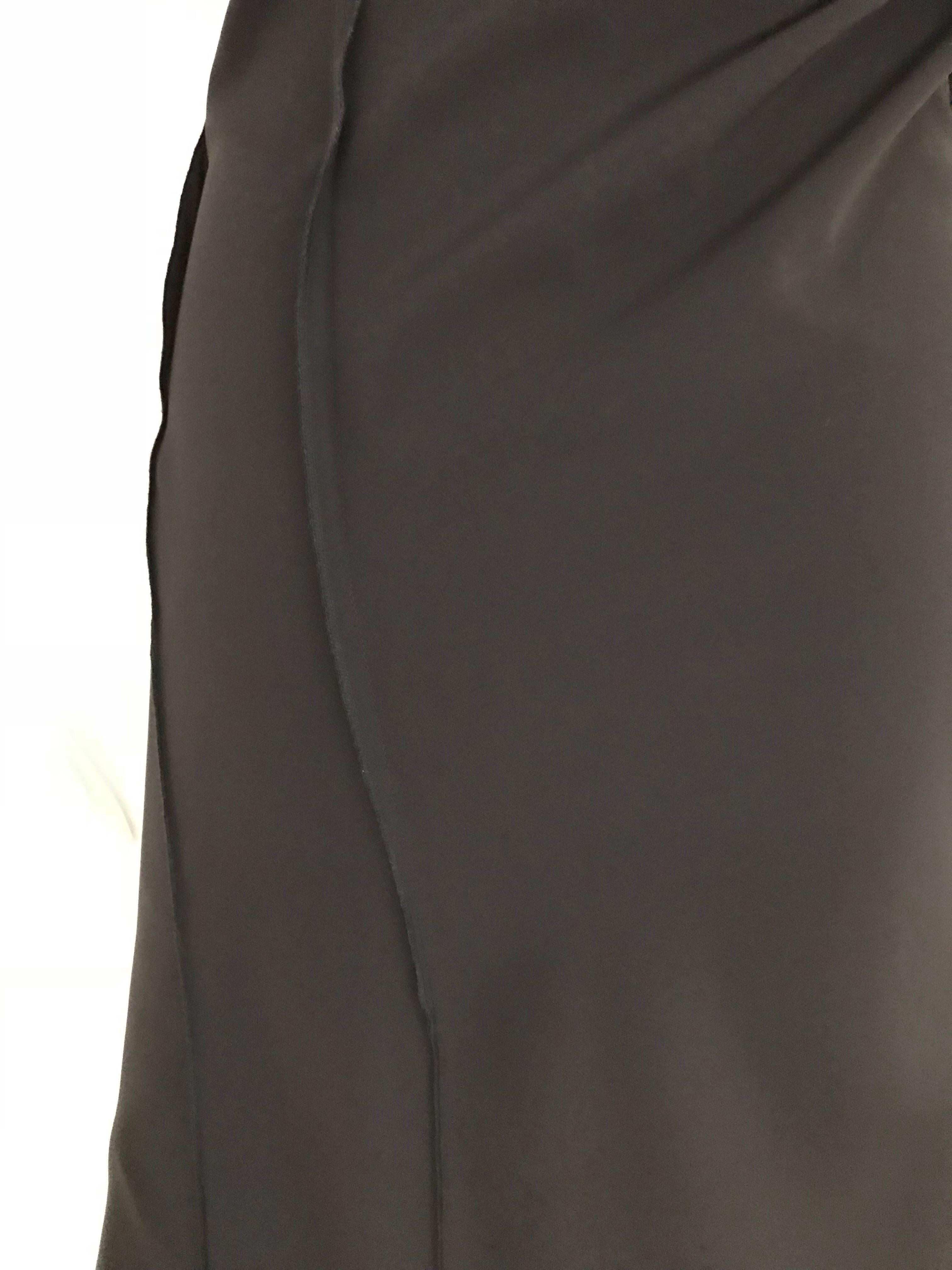 Vintage JIL SANDER Black Silk Dress  In Excellent Condition In Beverly Hills, CA