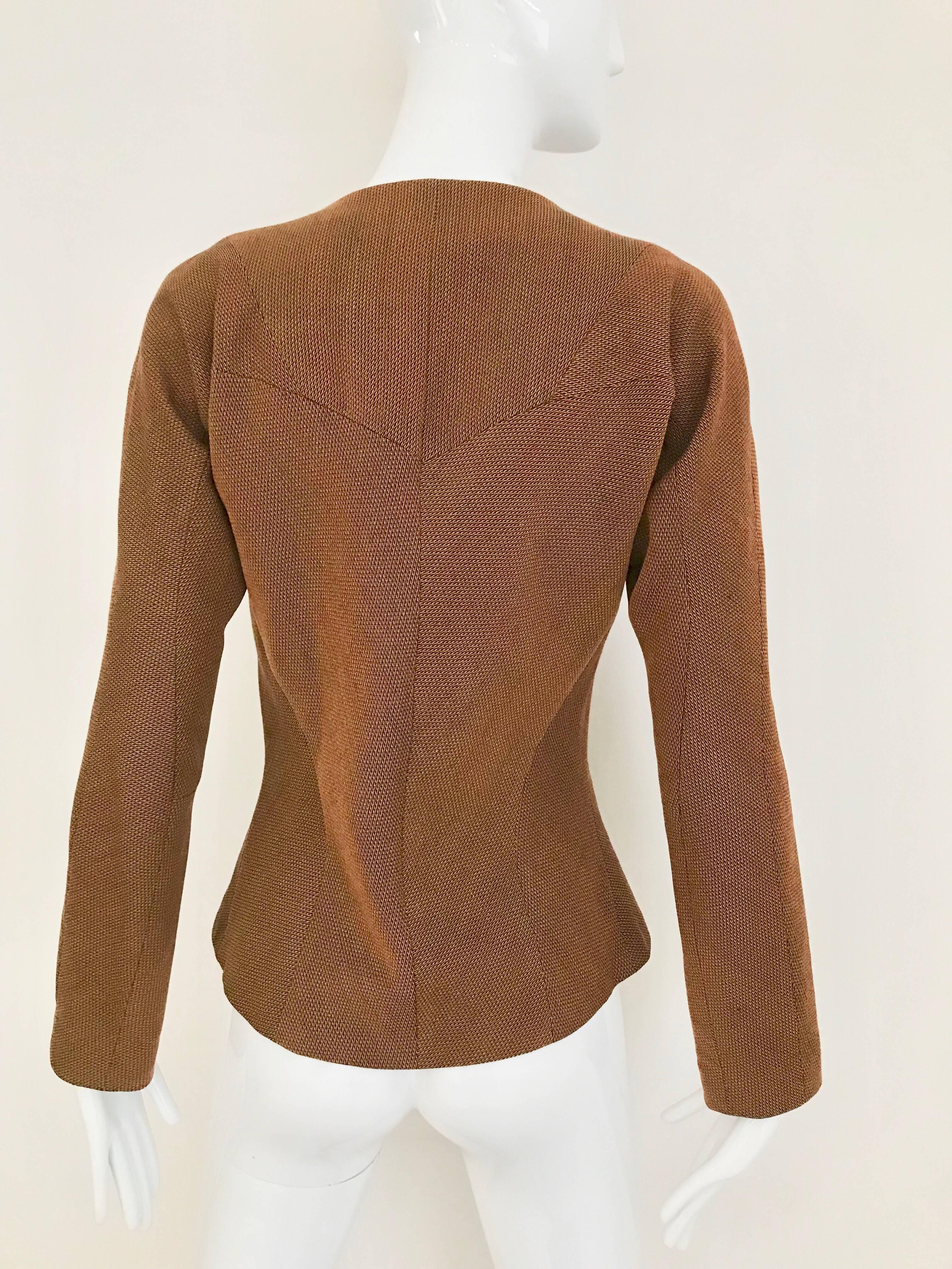 Women's Junya Watanabe  Burnt Orange Fitted Jacket
