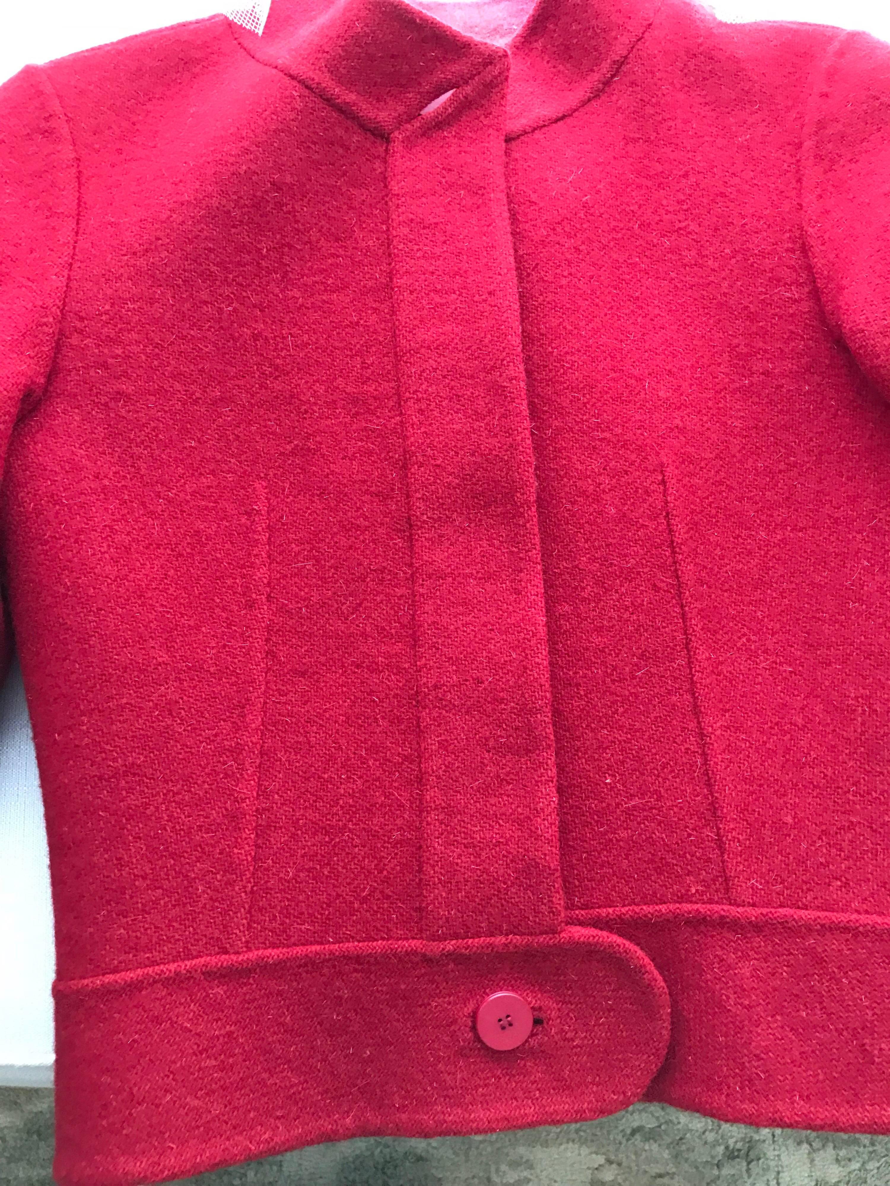 cropped jersey jacket