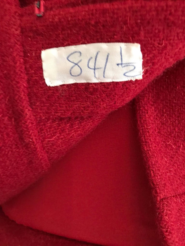 1950s Gres Red Jersey Wool Dress with Cropped Jacket set at 1stDibs ...