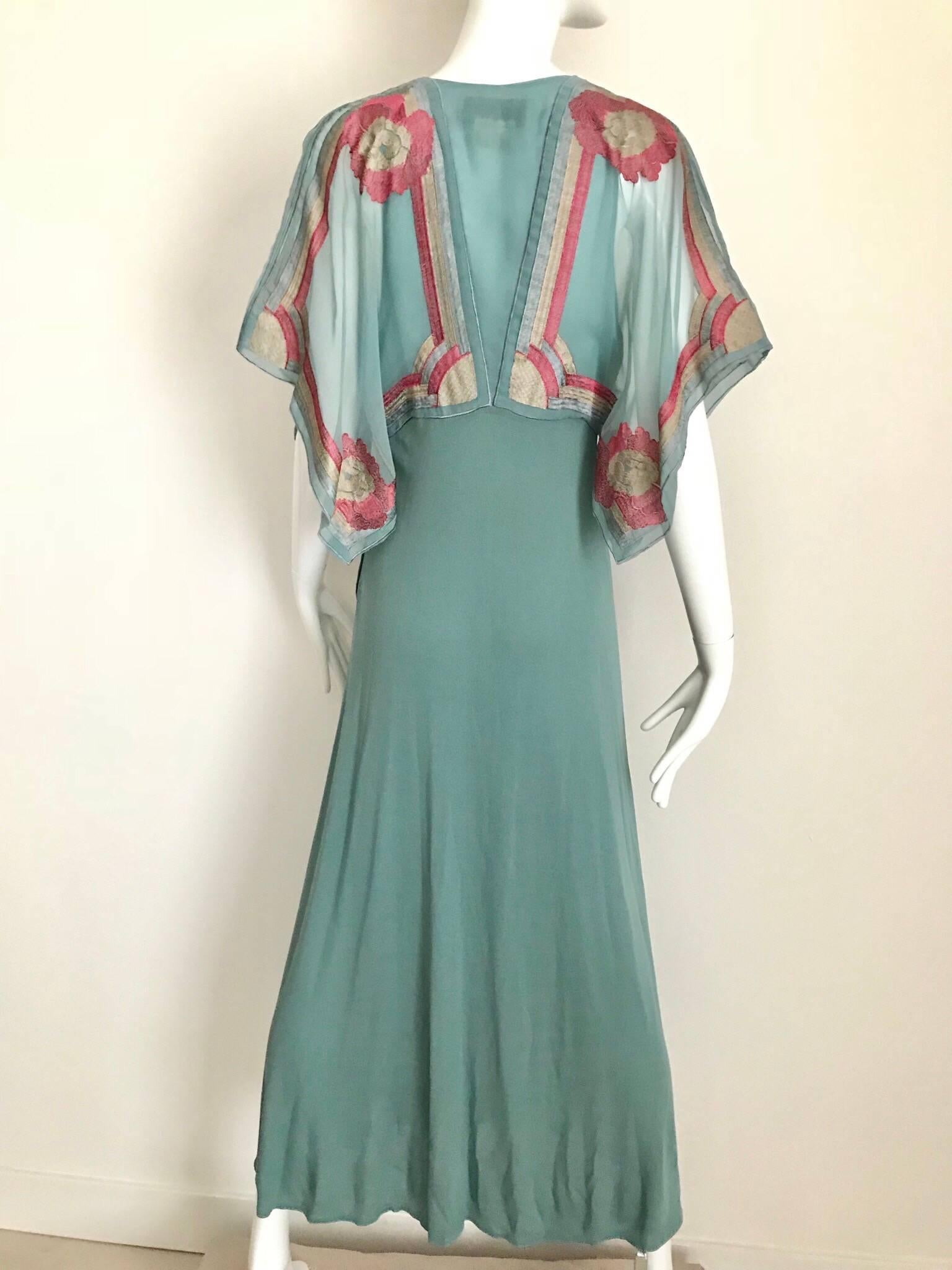 Women's Janice Wainwright Green Jersey Dress, 1970s
