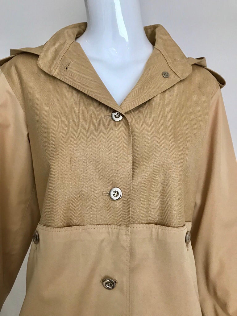 Vintage Courreges Tan Cotton Sport Coat and Skirt Set at 1stDibs | coat ...