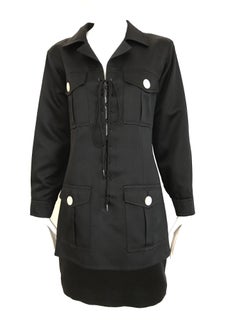 1990s Yves Saint Laurent YSL Black Safari Suit Sets