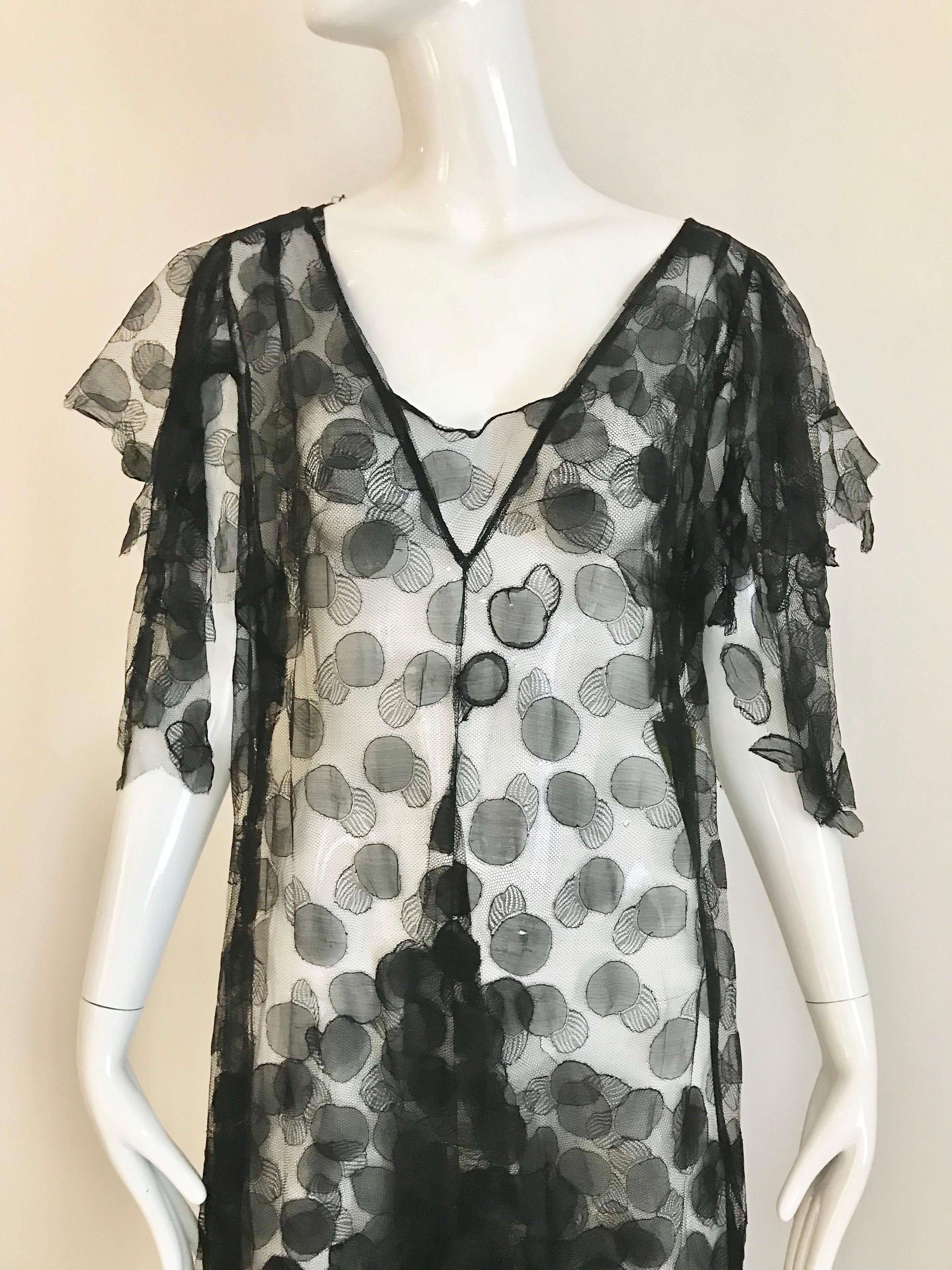 1930s Black Lace Gown (Schwarz)