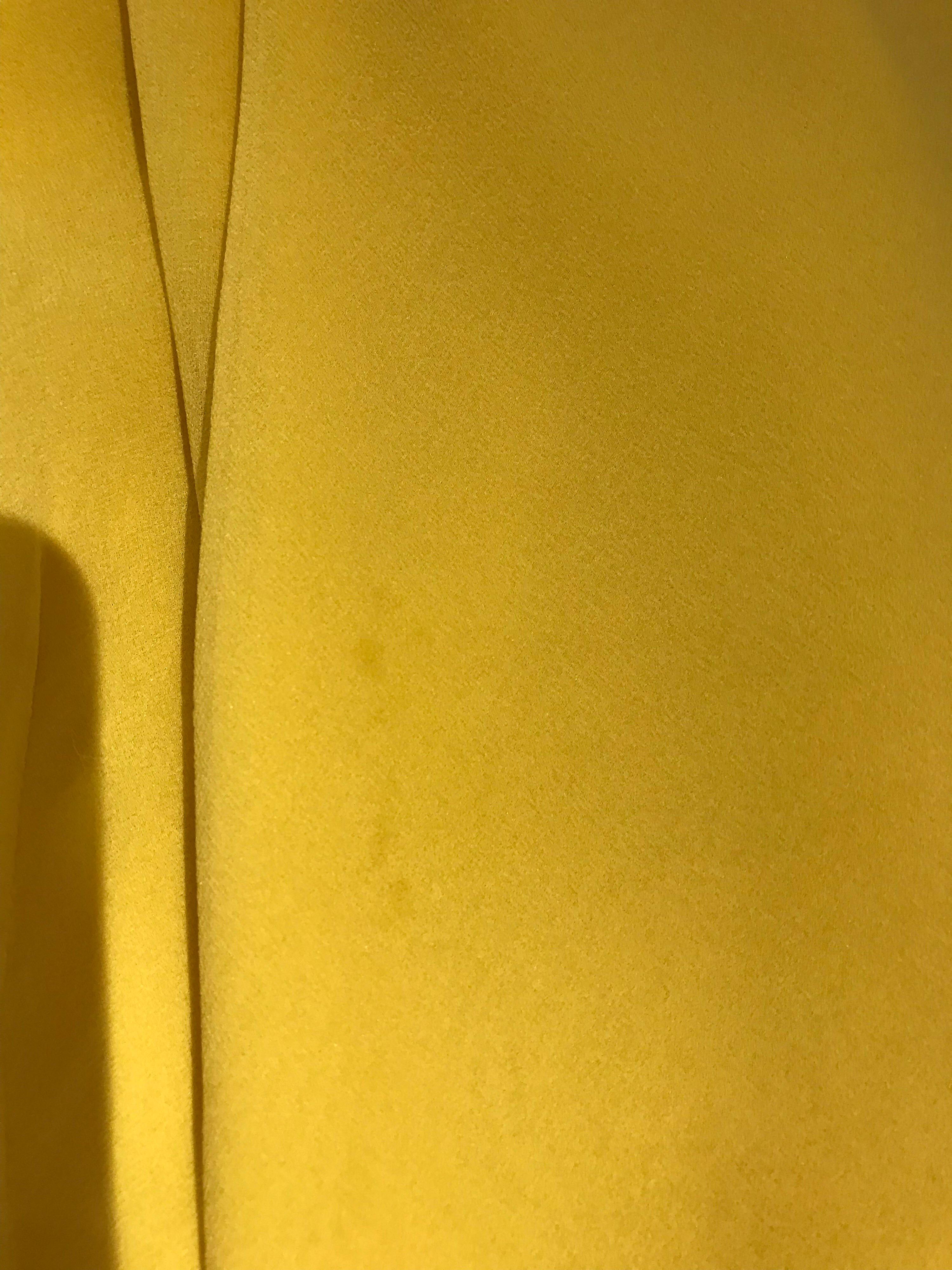 1970s Yellow La Mendola Italy Silk Chiffon Gown 7