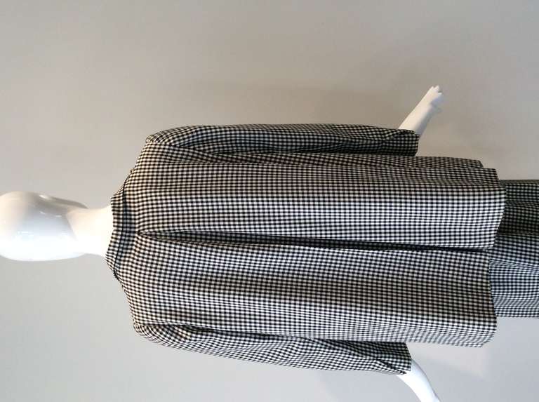 Women's Chistian Dior PRINTEMPS- ETE 1979 plaid swing coat and skirt