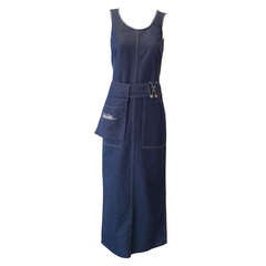 90s Jean Paul Gaultier Denim Dress 6