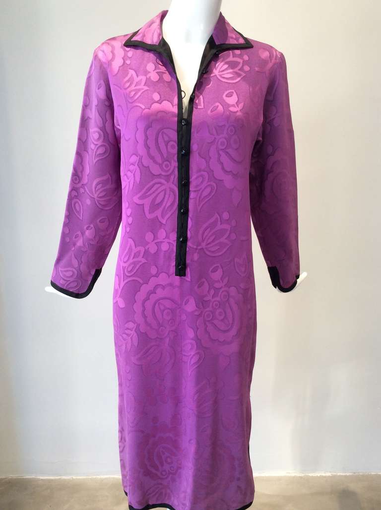 Saint Laurent silk jacquard tunic dress
size : 6