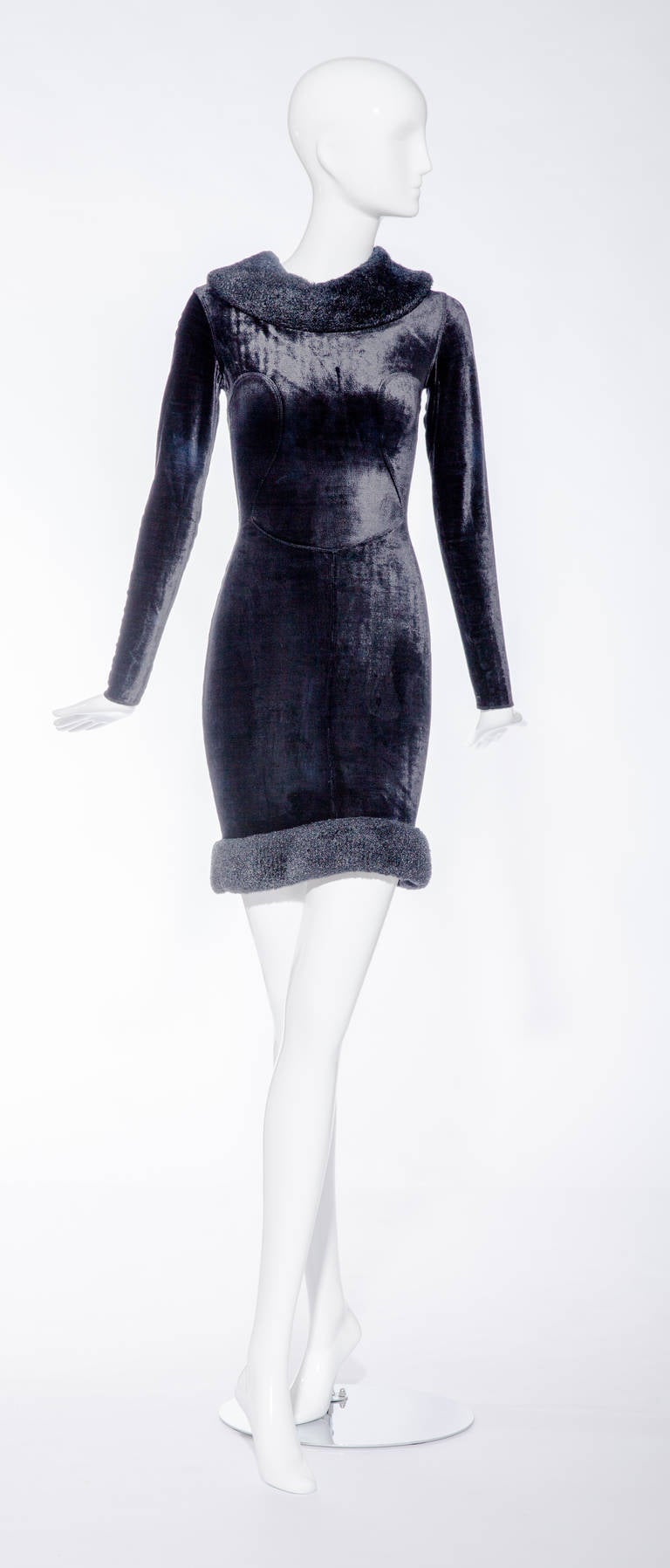 90s ALAIA velvet dress
