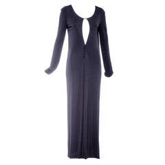 Gucci 1996 black jersey dress by Tom Ford