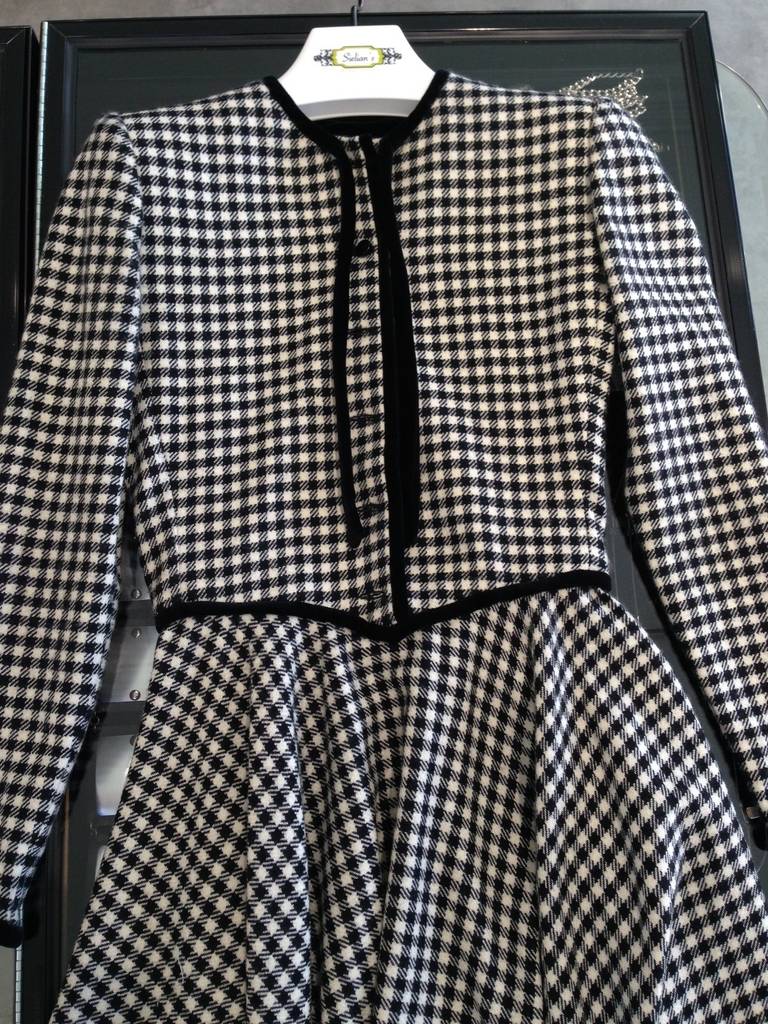 70s plaid dress