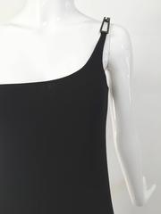 90s Gucci by Tom Ford black jersey mini dress