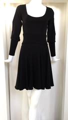 Vintage ALAIA black long sleeve sweater dress