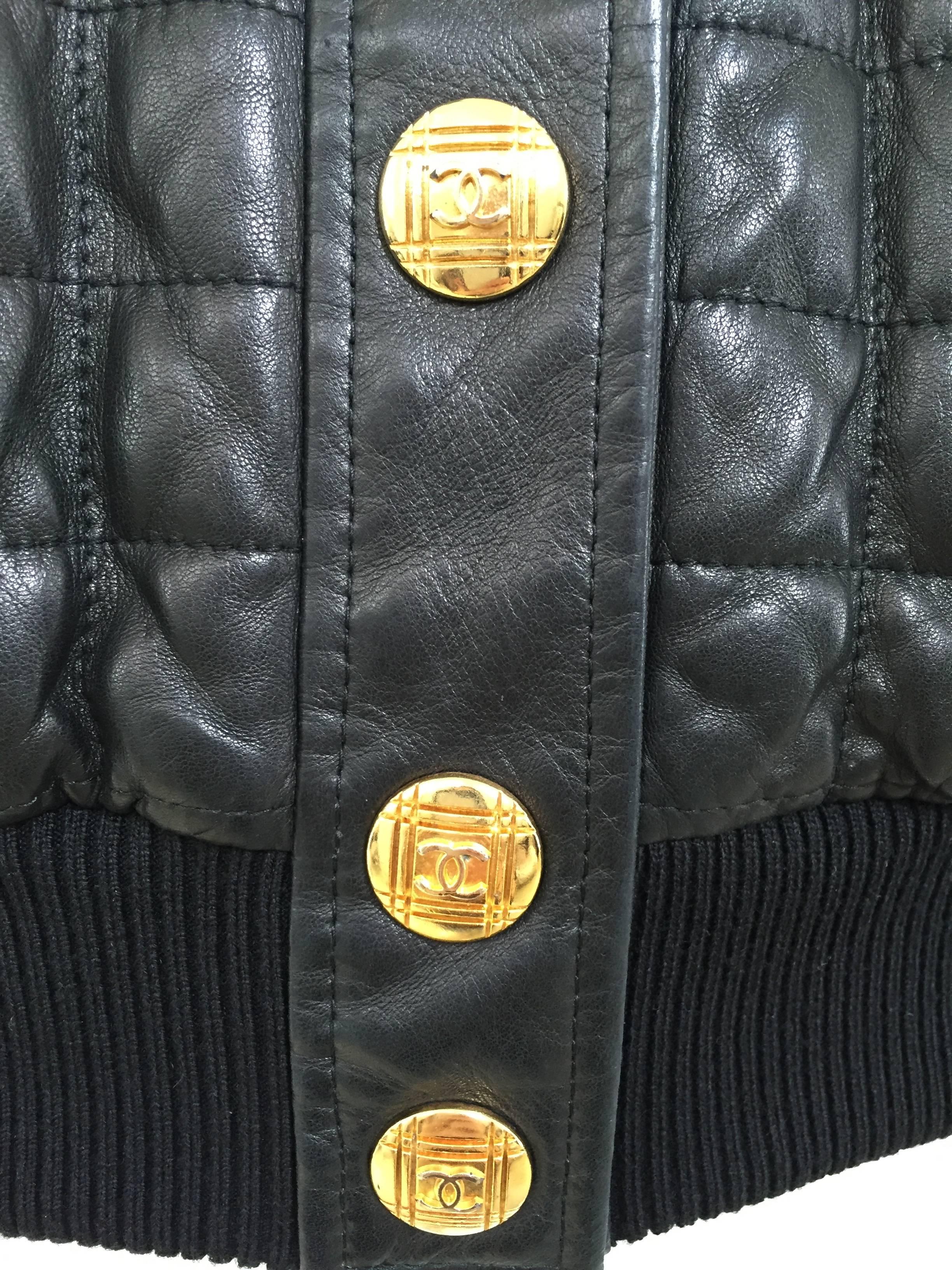 chanel leather jacket mens