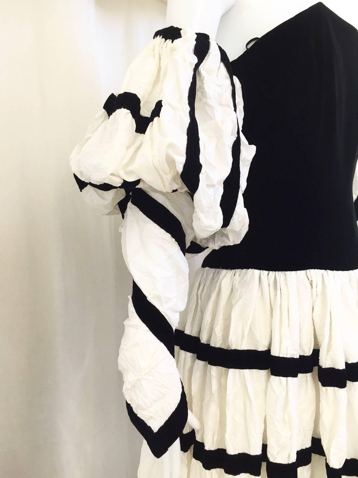 black and white chanel dress