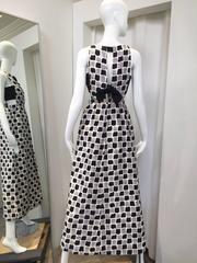 1970s Courreges cotton print dress