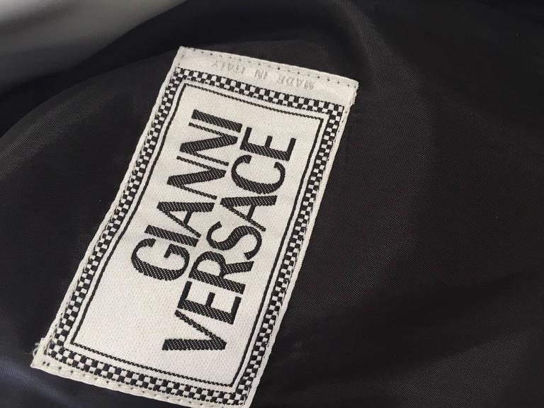 90s Gianni Versace black leather western shirt