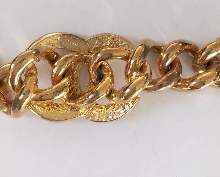 1980s CHANEL chain bracelet at 1stDibs