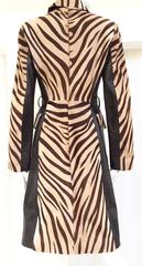 Zebra Print Calf Hair Coat