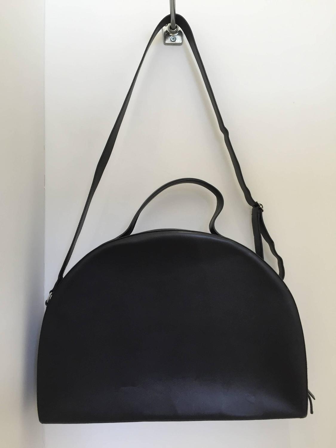 vintage Helmut Lang black leather bag For Sale at 1stdibs