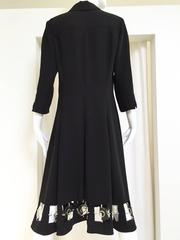 Paco Rabanne black  dress  with clear plastic disc