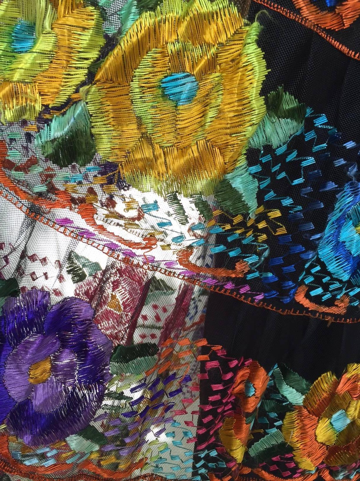 mexican embroidered skirts