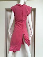 2007 Comme Des Garcons buble gum pink cotton double layer shirt vest top