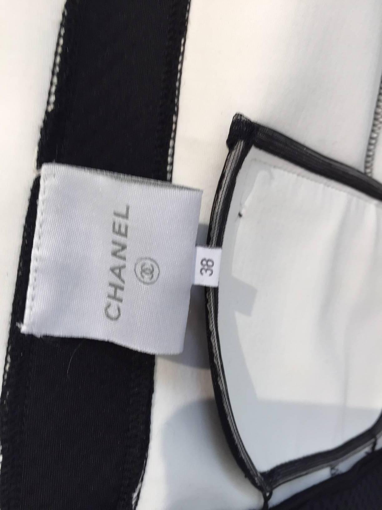 Women's  1990s CHANEL Silver and Black Vest 