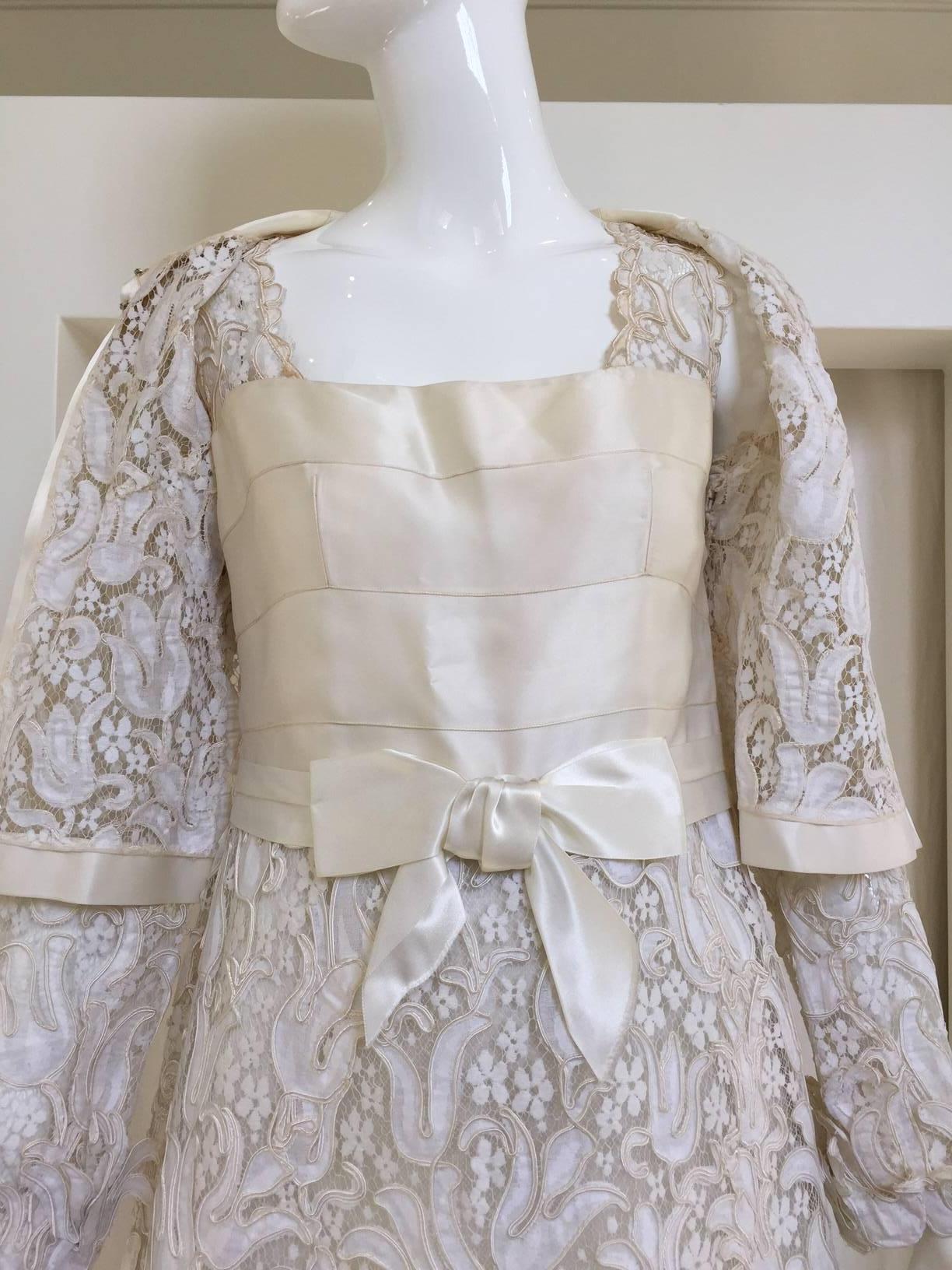 chanel white lace dress