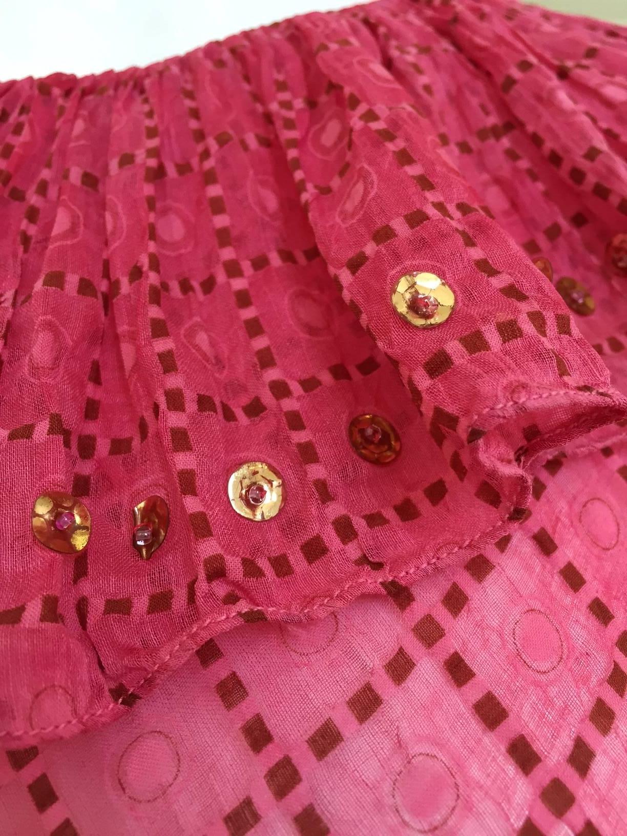 1930s Pink silk dress In Good Condition In Beverly Hills, CA