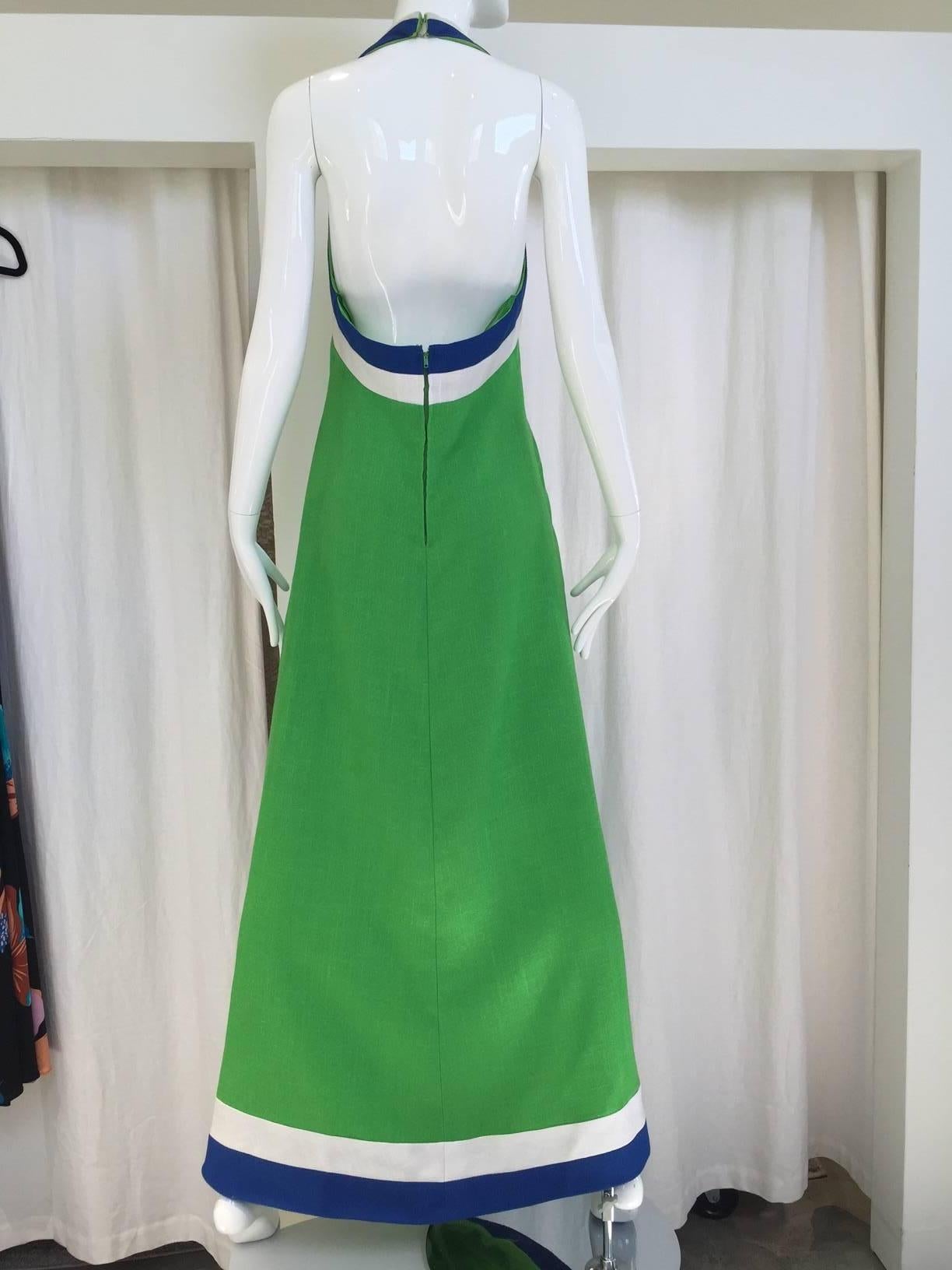 green white and blue dress