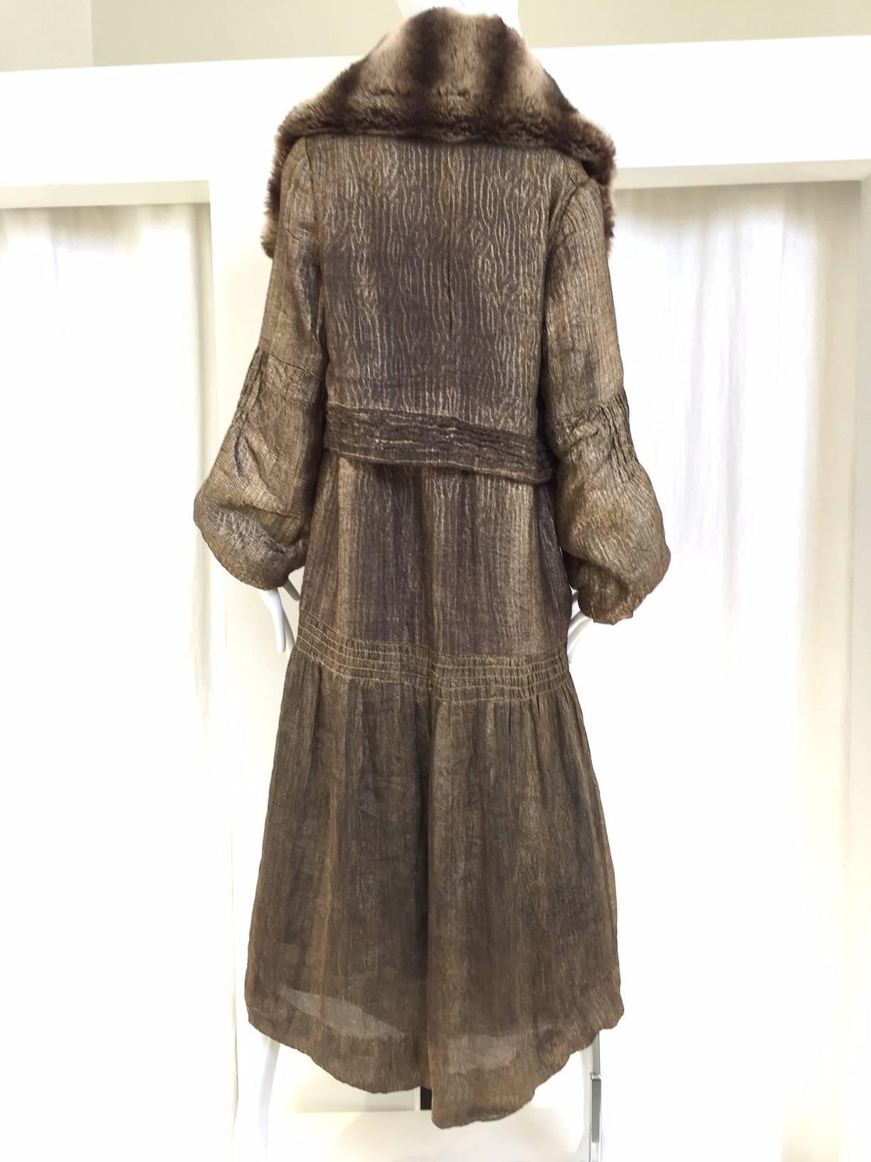 1920s faux fur coat