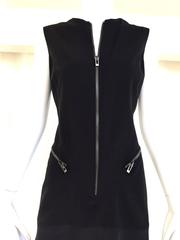 Vintage Versace Black Sleeveless Dress with Zipper