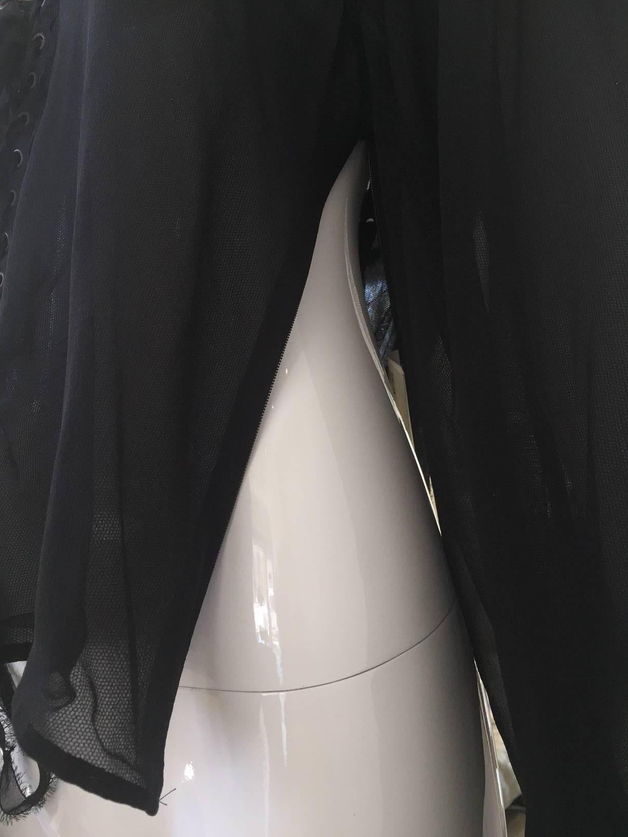 Black Yves Saint Laurent by Tom Ford black silk blouse