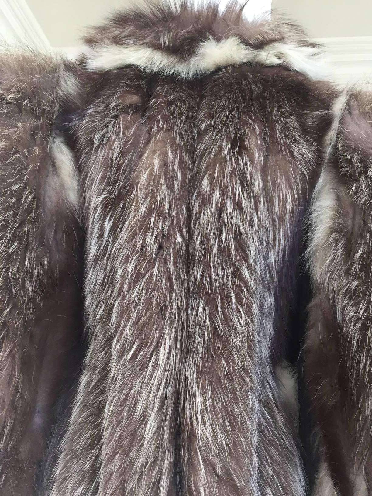 Black 1940s Fox Fur jacket